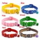 thumbnail image 5 of BRIGHTFUFU Collar de lunares para cachorros de gato y perro pequeño con cascabel de 1 cm de ancho (amarillo), 5 of 6