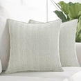 thumbnail image 3 of Black & White 20x20 inches Chenille Decorative Pillow Covers Set of 2 / Soft Cozy Cushion Covers Chevron Pattern, 3 of 6