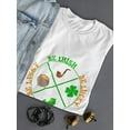 thumbnail image 3 of St Patrick's Day Be Irish Be Lucky Graphic Women White T-Shirt, Female Medium, 3 of 4