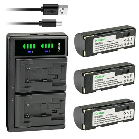 Kastar 3-Pack Battery and LTD2 USB Charger Replacement for Toshiba PDR-BT1 PDR-BT2 Toshiba Allegretto M70 PDR-M4 PDR-M40 PDR-M40s PDR-M5 PDR-M7 PDR-M70 Camera