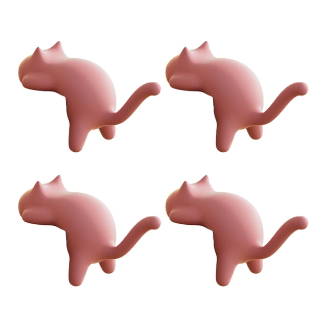 ganchos para escritorio con forma de gato, adhesivos sin taladro, para mochilas, con capacidad de hasta 5 kg, organizador para colgar bolsos, llaves y auriculares.