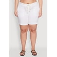 thumbnail image 4 of Womens Plus Size Rope Belted Shorts, 4 of 5