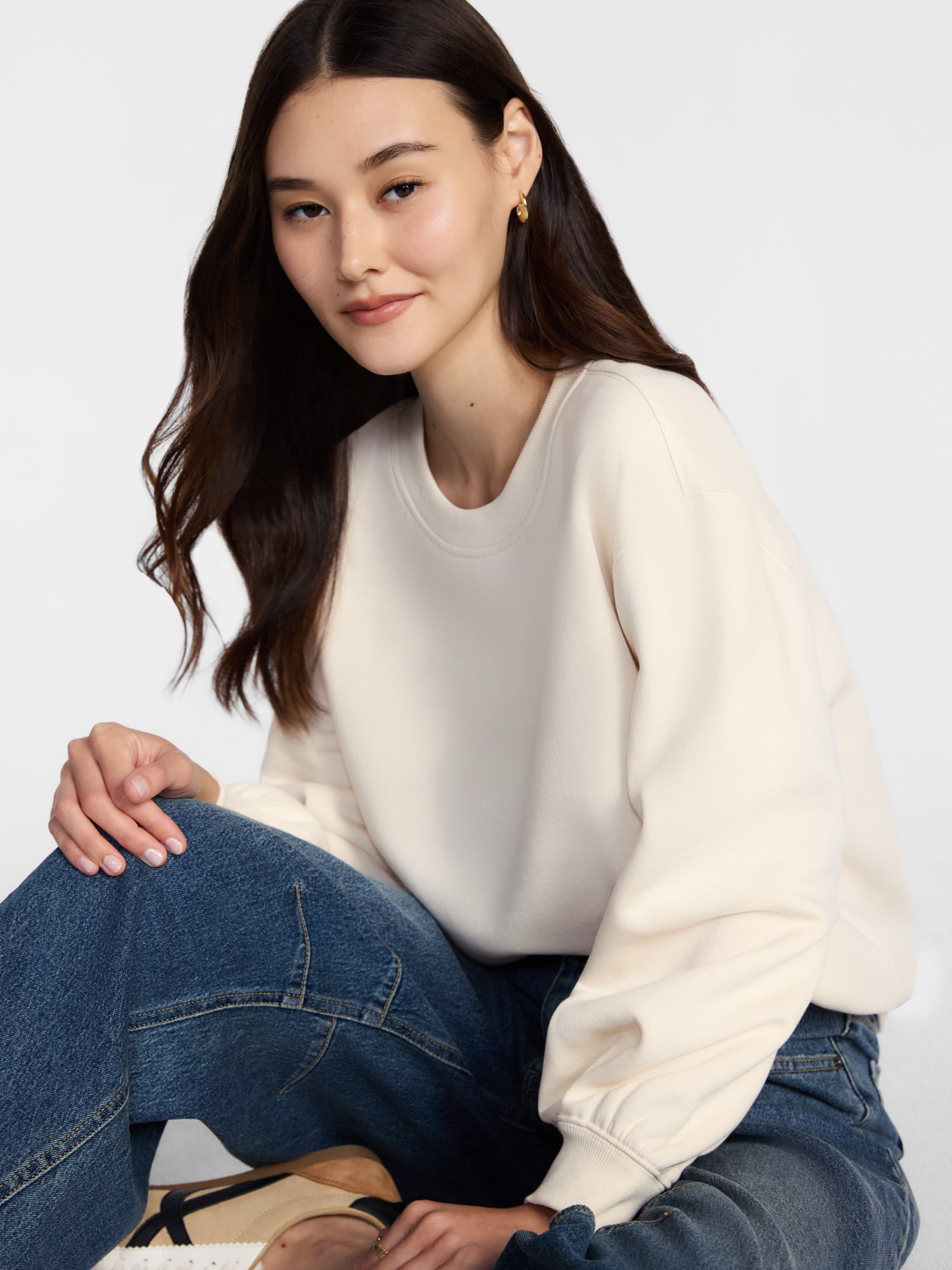 Scenario Women's and Women's Plus Crewneck Sweatshirt, Sizes XS-4X