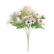 thumbnail image 1 of Billuyoard 2020 nueva de flores de Rosa artificiales escritorio ramo de rosas decorativo fiesta de boda Flores artificiales champán blanco PC 1, 1 of 6
