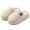 White, variant on Slipper for Women Men Memory Foam Arch Support Wide Widths Winter Warm Lined Non-Slip Rubber Sole Embroidery Soft Comfy Warm House Shoes for Indoor Wedding Gifts