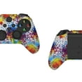 thumbnail image 3 of PlayVital Water Transfer Printing Colorful Splash Pattern Silicone Cover Skin for Xbox Series X/S Controller, Soft Rubber Case Protector for Xbox Core Wireless Controller w/ 6 Thumb Grip Caps, 3 of 8