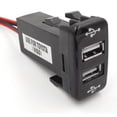 thumbnail image 4 of Car Charger Dual USB Quick Charging Quick Charging Adapter 12V 2.1A Wired Portable Phone Charger Socket, S, 22x33mm, 4 of 8