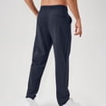 thumbnail image 6 of HOOMEUMY Men's Jogger Pants Sweatpants Athletic Pants Solid Color Casual Pants for Men with Pockets Running Sweatpants (Navy,S), 6 of 8