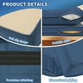 thumbnail image 3 of Waroom Outdoor Cushion Covers for Patio Furniture Sets, Water-Resistant Cushion Covers Replacement Set of 12pcs, Non-Slip, Navy Blue, 3 of 7