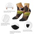 thumbnail image 5 of Pofeuu Country Farm Morning Rooster Print 30cm Socks, Adult Running Hiking Socks for Youth and Adult, 5 of 7