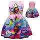 thumbnail image 5 of Vestido de dibujos animados de gatos Gabby, disfraces de verano para niños, Vestido sin mangas con tirantes, Vestido de princesa con lazo, ropa para regalo de cumpleaños y fiesta de boda, 5 of 5