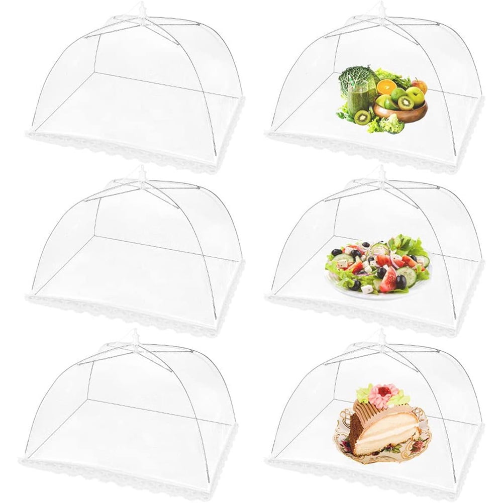 Mesh Food Covers Outdoor PopUp Food Tents(6 Pack) For Picnics/Grill/Party Outside Food Umbrella