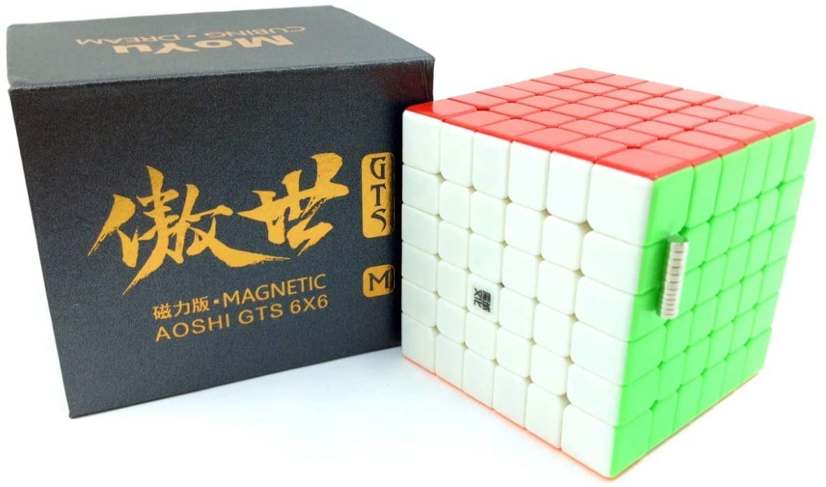 MoYu AoShi GTS M Magnetic 6x6x6 Stickerless Speed Cube Ship from MA