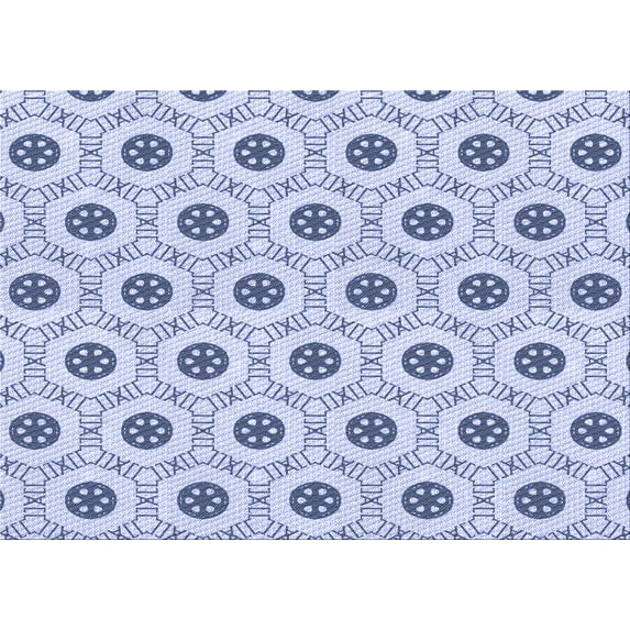Ahgly Company Machine Washable Indoor Rectangle Transitional Lavender Blue Area Rugs, 5' x 7'