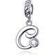 thumbnail image 1 of Abalorio de plata de ley 925 con letras del alfabeto para pulseras y collares europeos, 1 of 5