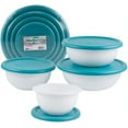 thumbnail image 3 of Sterilite Plastic with Lid Fruits, Vegetables Food Storage Container (8 Count), 3 of 3