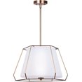 thumbnail image 1 of Newport 3 Light Pendant Light Fixture - Gold with Flat Opal Glass, 1 of 2