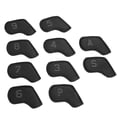 thumbnail image 1 of 10PCS Golf Head Cover, PU Material Golf Putter Headcovers Set Waterproof, Wide Compatibility Golf Putter Headcover Guard Set for Outdoor Golfing, 1 of 7