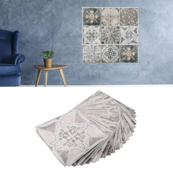 Tile Kitchen Bathroom Stick On Wall Peel and Stick Tile Stickers Decals Transfers,Tile Stickers Victorian Mosaic Style Tile Stickers Transfers for Kitchen Bathroom