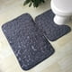 thumbnail image 4 of Juego de 2 Alfombras de Baño con Forma de U, Gruesas y Ampliables, con Respaldo de Goma Antideslizante de Pvc y Microfibra para Decoración Del Baño., 4 of 4