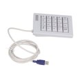 thumbnail image 3 of Teclado numérico de 20 teclas con interruptor de acción lineal de 5 V CC, teclado numérico mecánico con cable USB y alfombrilla antideslizante para computadoras portátiles y de escritorio, 3 of 5