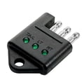 thumbnail image 2 of 4 Pin Trailer Socket Tester 4 Way Flat Trailer Socket Light Tester for Towed Vehicle Wiring with LED Indicator Lights Circuit Tester Car Accessories 2pcs, 2 of 5
