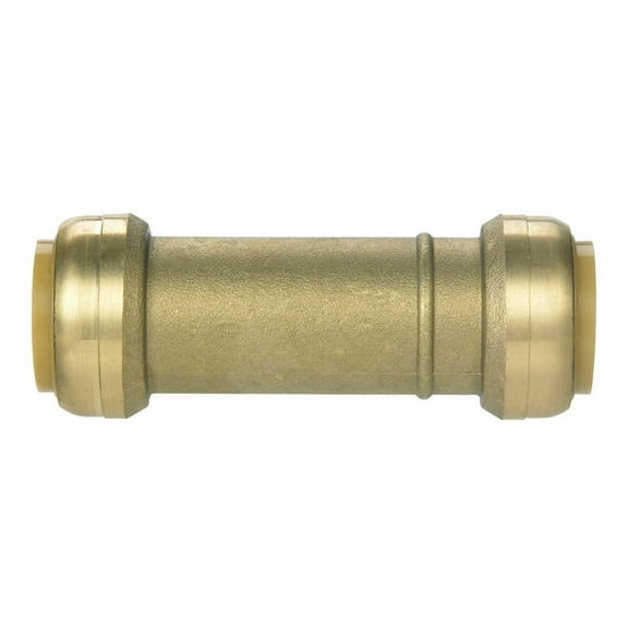 SharkBite 1 in. Push x 1 in. Dia. Push Brass Slip Coupling