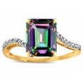 thumbnail image 2 of Star K � Big Stone Octagon Emerald Cut 10x8 Mystic Topaz Bypass solitaire ring, 2 of 9