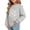 Gray-1, variant on fnnxnal Girls Green Snowflake Print Crew Neck Sweatshirt CottonOversized Long Sleeve,Size 2-3T