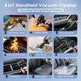 thumbnail image 5 of ALILYY Car Vacuum Cleaner,22000PA Cordless Car Vacuum 4 in 1 Handheld Vacuum for Car with Compressed Air Duster & Air Blower & Pump Hand Held Vacuum for Car,Home,Office,Camping,Black, 5 of 9