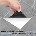 thumbnail image 5 of 40 Sheet Vinyl Flooring 12x12 Peel and Stick Floor Tile Waterproof Grey Marble Vinyl Floor Tiles Clearance Self Adhesive Floor Tiles Sticky Laminate Flooring for Bathroom Kitchen Basement RV, 5 of 12