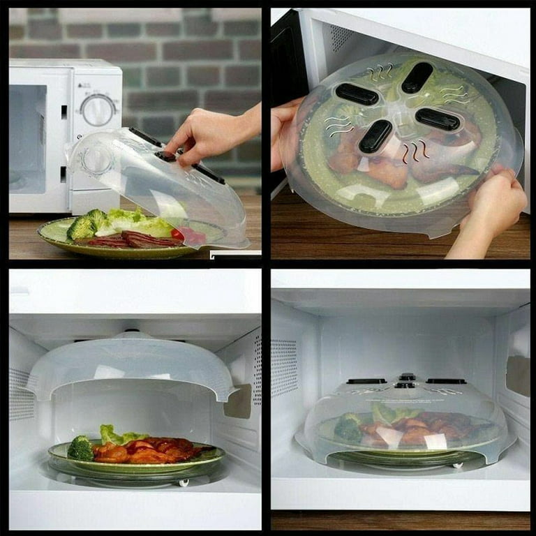 New Food Splatter Guard Microwave Hover Anti-Sputtering Cover with