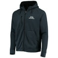 thumbnail image 2 of Men's Dunbrooke College Navy Seattle Seahawks Shag Tri-Blend Full-Zip Raglan Hoodie, 2 of 4