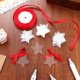 thumbnail image 5 of 30 piezas de llavero estrella en blanco Pendientes de llave acrílica Keychains de bolsa de bricolaje con cinta, 5 of 5