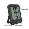 thumbnail image 3 of LYCAQL 2 In 1 Outdoor Digital Hygrometer Indoor Thermometer Humidity Meter Room Thermometer with Temperature and Humidity Monitor Mini Hygrometer Thermometer, 3 of 4