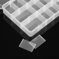 thumbnail image 4 of Labymos Adjustable Dividers Transparent Plastic 18 Compartment Slot Storage Box Organizer Jewelry Tools Electronic Components, 4 of 8