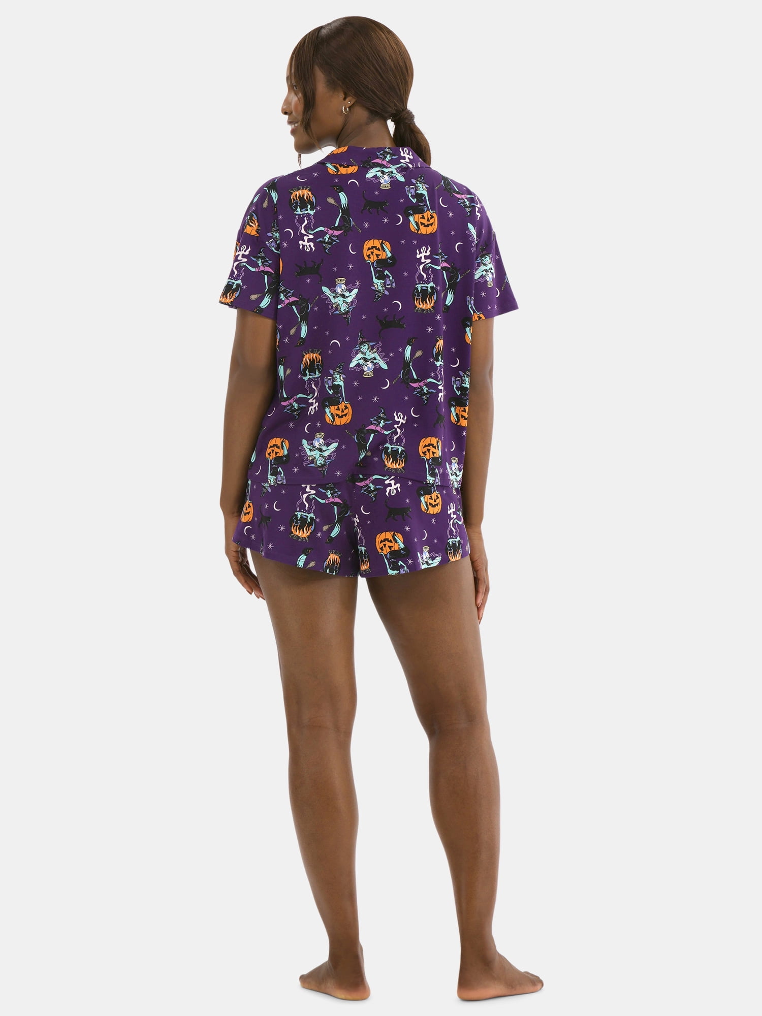 Way to Celebrate Women's Top and Shorts Pajama Set, 2-Piece, Sizes XS-3X