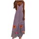 thumbnail image 2 of Puntoco Vestidos Mujer Moda Elegante Verano Casual Sólido V-Cuello Camis Vestido Largo Sin Mangas, 2 of 5