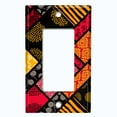 thumbnail image 5 of Metal Light Switch Plate Cover Colorful Safari African Tribal Art Tile Pattern SFR040, 5 of 13