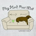 thumbnail image 3 of CafePress - Chocolate Lab Play Hard Light T Shirt - Men's Classic Graphic T-Shirt, 3 of 4