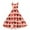 Watermelon Red, variant on LWavelet 2026 Valentine's Half Sleeve Wrap Dress, Women's Love Heart Rose Print Flowy A Line Casual Sundresses Pink XL