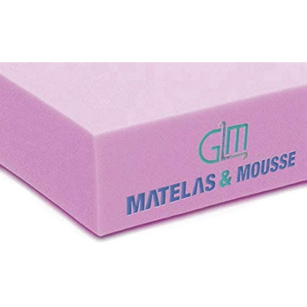 GLM Mousse de Rembourrage pour Coussins et Matelas (Haute Densité - Ferme,  24'' x 72'' x 1 12')