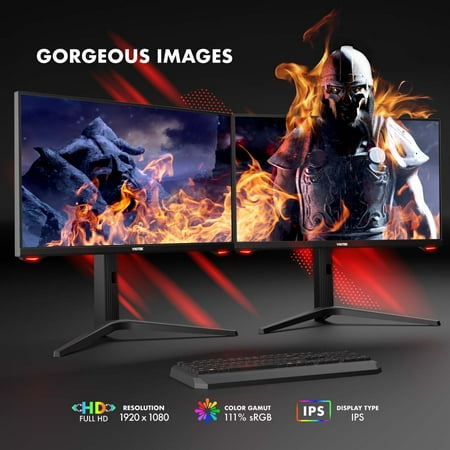 Viotek - REAPER RFI25CBA 25" IPS LED FHD 1MS Gaming Monitor - Black