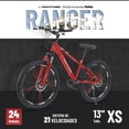 thumbnail image 2 of Rocatomic | Bicicleta Ranger | Rodada 24 | 21 Velocidades | Frenos Disco Mecánico | Cuadro 13” | Suspensión Delantera (Rojo), 2 of 2