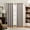 Gray, variant on Eclipse Eames Absolute Zero Blackout Curtains, 50 Inch x 95 Inch, Thermal Curtains, Insulated, Blackout Curtains for Bedroom or Living Room Curtains, 1 Panel, Spice