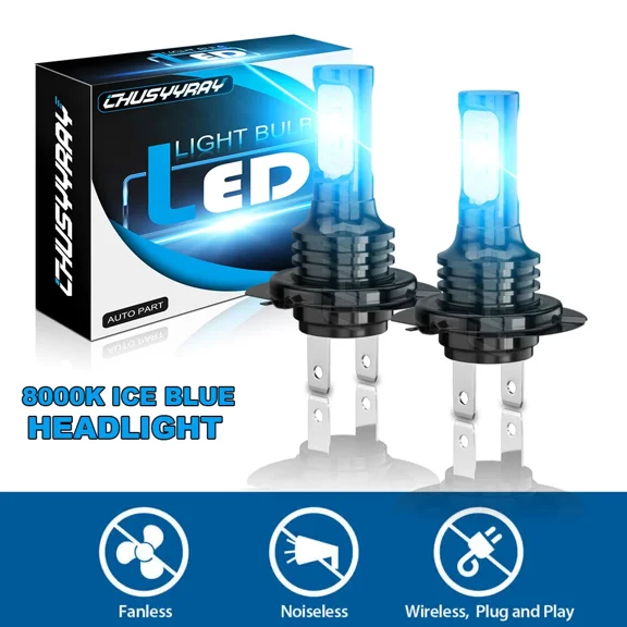 For BMW S1000RR 2009-2017 S1000XR 2015-2017 2X H7 LED Headlights Bulbs 8000K