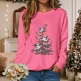 thumbnail image 2 of UngA Christmas Sweatshirt for Women 2025 Funny Merry Christmas Graphic Tops Oversized Cute Long Sleeve Pullover Winter Gifts Sweatshirt for Women (Hot Pink,S), 2 of 6