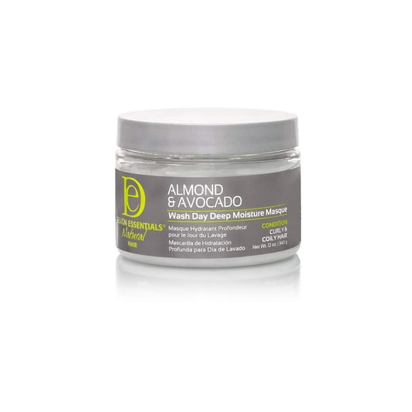 Design Essentials Natural Almond & Avocado Wash Day Mascarilla de hidratación profunda, 12 onzas