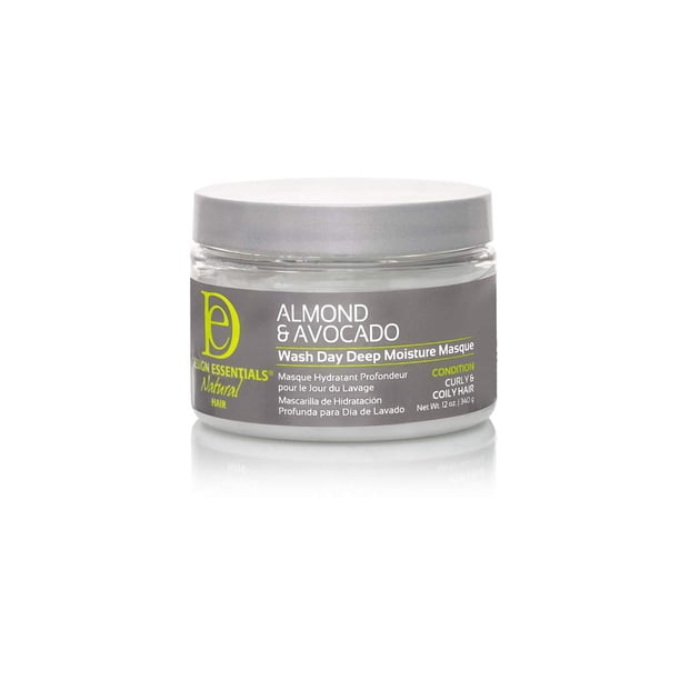 Design Essentials Natural Almond & Avocado Wash Day Mascarilla de hidratación profunda, 12 onzas