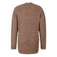 thumbnail image 3 of Women's Open Front Cardigan Sweaters Fall Fashion Casual Knit Chunky Winter Clothing Outerwear Coats Comfortable Ribbed Women's Solid Color Sweater Top Loose Sweater Cardigan Coat, 3 of 4